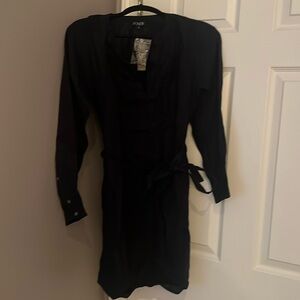 Adorable J.Crew linen dress navy. Size extra small.